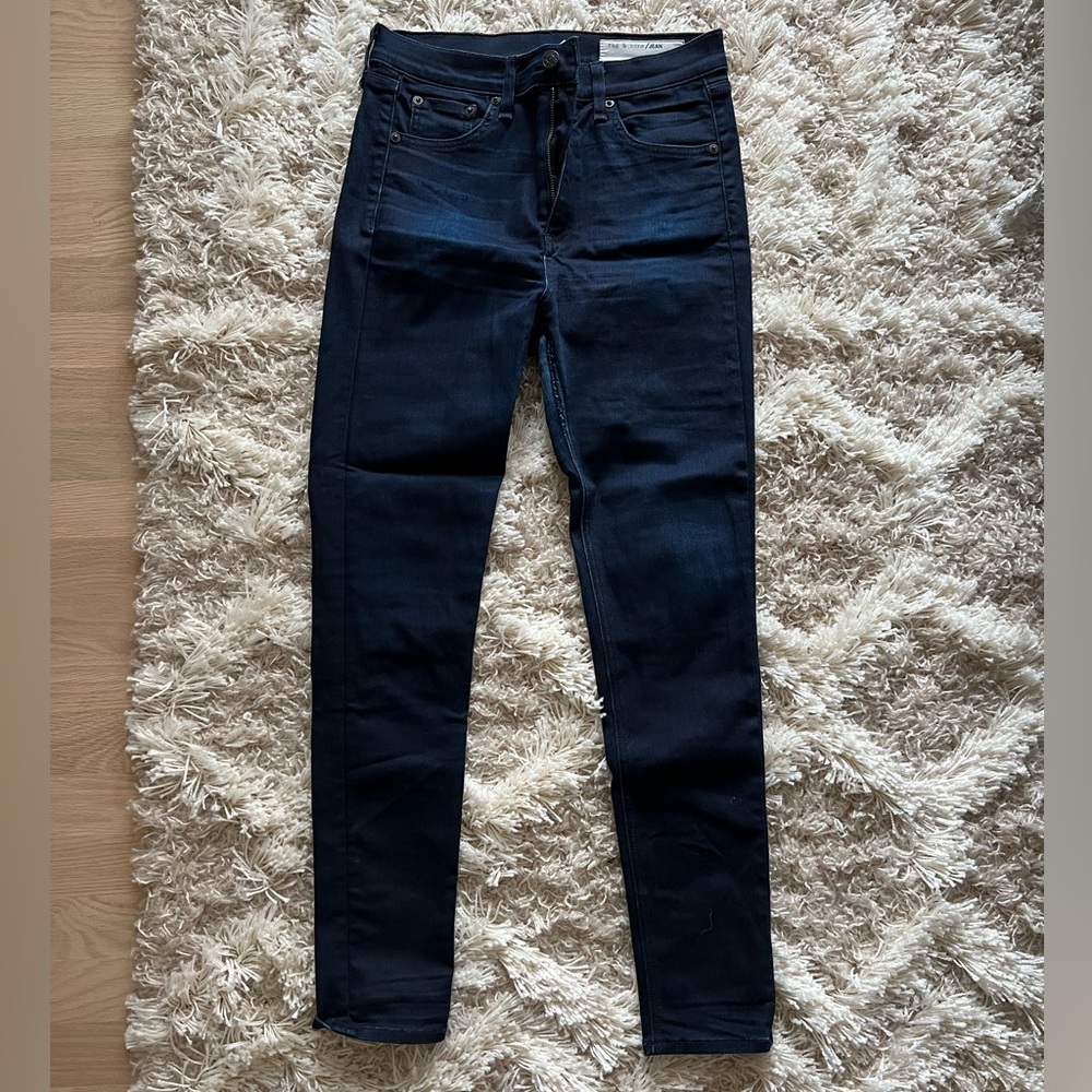 Rag and Bone high rise ankle skinny